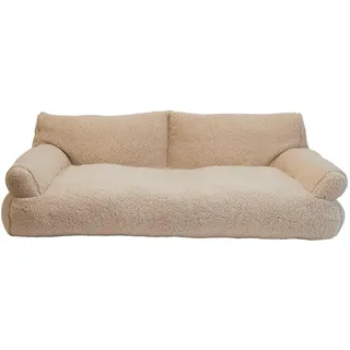 Nobby Komfort Plüschsofa Classic Teddy beige L x B x H: 120 x 75 x 36 cm