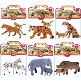 Zwierzta flokowane mama i dziecko