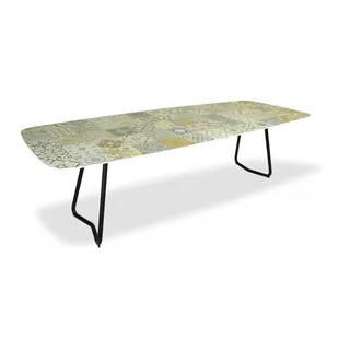 Tisch Jura - 220 x 100 cm Keramik ocean black