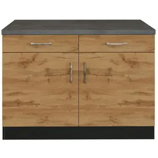 Held Unterschrank Eichefarben 100 x 85 x 60 cm Grau