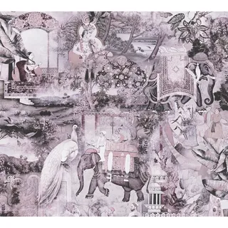 ascreation A.S. Création Vliestapete Dream Flowery, Orientalische Tapete, bunt, rosa