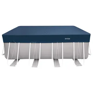 INTEX Pool Abdeckplane 400x200cm rechteckig Deluxe mit 20cm Überhang 28079 - Blau