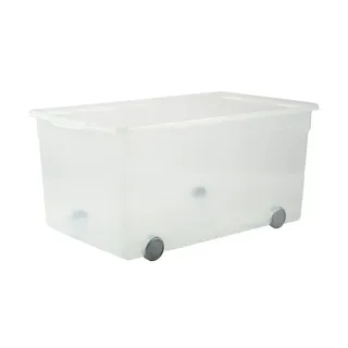 Rotho CLEAR 63 Liter mit Rollen