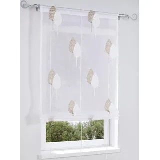 Heine home Raffrollo mit Stangendurchzug, beige