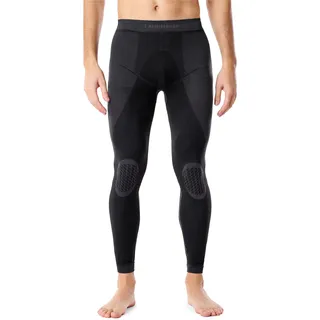 Ladeheid Herren Thermounterwäsche Lange Unterhose Thermoleggings Funktionsunterwäsche für Winter und Sport, thermoaktiv, warm und atmungsaktiv LAGI002 (Schwarz/Graphite, XXL)