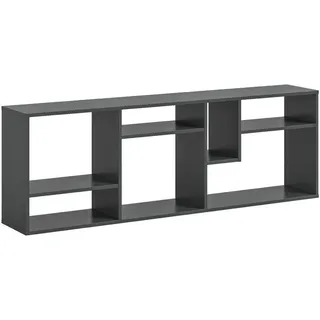 Xonox Standregal Tommy 28/159/54 cm , Grau , Holzwerkstoff , 159x54x28 cm , Wohnzimmer, Regale, Bücherregale