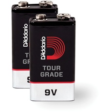 D'Addario Tour-Grade 9-V-Batterie, 2er-Packung