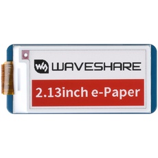 Waveshare 2.13 Inch e-Paper Display Hat(B) V4,212x104 Resolution Red Black White Three-Color E-Ink Screen Electronic Paper Module for Raspberry Pi/Jetson Nano/Arduino/STM32 with SPI Interface