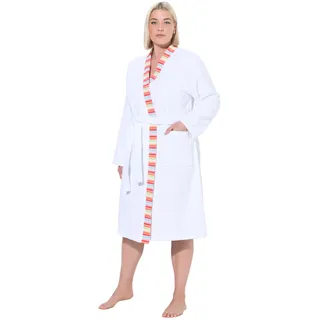 Ulla Popken Damen große Größen Übergrößen Plus Size bathrobe, decorative edge