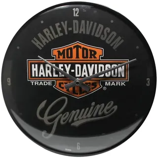 Nostalgic-Art - Wanduhr - Harley-Davidson - Harley-Davidson Genuine - Schwarz