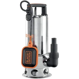 Black & Decker Black+Decker BXUP1100XDE Tauchpumpe für Schmutzwasser (1100 W, max. Förderleistung 16.500 l/h, max. Förderhöhe 10,5 m), Grau