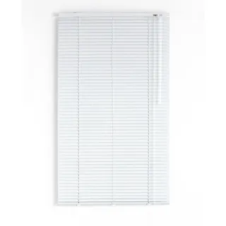 Decorblind Jalousie aus Aluminium, Maße: 120 x 180 cm, mit Lamette: 25 mm, Jalousie in Höhe und Öffnung, Kindersicherheit, feuchtigkeitsbeständig, Aluminiumvenezian; Farbe: Weiß