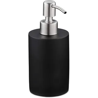 Relaxdays Seifenspender 180 ml Schwarz