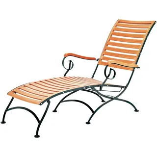 Merxx Garten-Relaxliege Schlossgarten Sonnenliege 137 x 65 x 89 cm Natur