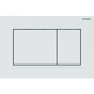 Sigma30 Betätigungsplatte für 2-Mengen-Spülung weiß matt/weiß/weiß matt lackiert/weiß 115.883.01.1