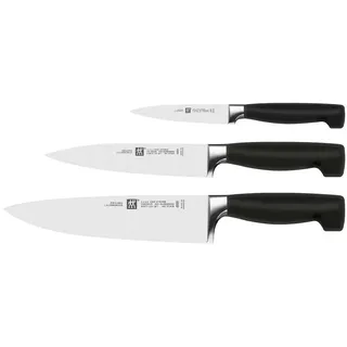 Zwilling Vier Sterne Messerset 3-tlg. 3 cm Schwarz/Silber