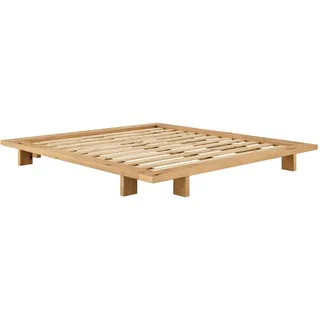 Bettgestell KARUP DESIGN "JAPAN BED Futonbett aus FSCzertifiziertem Massivholz, zeitlos, bequem", oiled oak, B:208cm H:20cm L:228cm, Betten, Bettgestell, Eiche, inkl. Lattenrost, ohne Matratze, Made in Europa