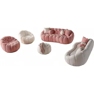 Sitzgarnitur Wohnlandschaft Sessel Sofa-Set Wohnzimmergarnitur Polstergarnitur
