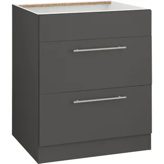 WIHO KÜCHEN Kochfeldumbauschrank Unna 60 x 57 x 82 cm Grau