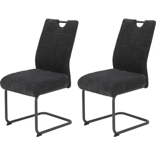 Hela Freischwinger Cord grau 2er Set