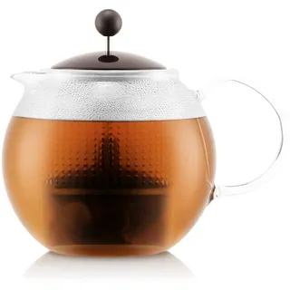 BODUM 1823-451-Y21 ASSAM Teekanne mit Glasgriff, Deckel und Kunststofffilter, 0,5 L