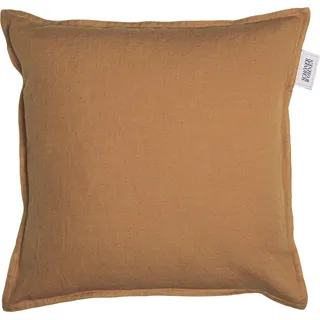 SCHÖNER WOHNEN-Kollektion Kissenbezug »Lino« aus hochwertigem, natürlichem Materialmix, orange