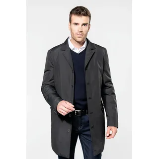 Kariban Premium Strukturierter Herren-Trenchcoat - Schwarz