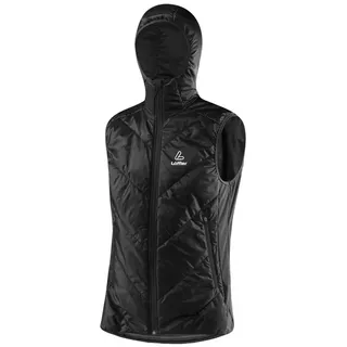 Löffler Isolationsweste PL60 mit Kapuze (winddicht, Primaloft® Gold Isolation) schwarz Herren
