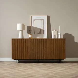 Bronx71 Sideboard Haley Eiche dunkel 160x45x74 cm - Braun