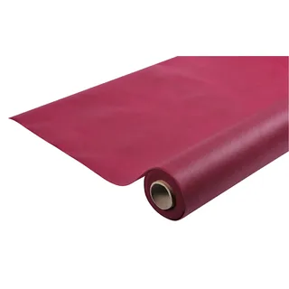 Pronappe Tischdecke R781008I Einweg-Tischdecke aus Spunbond-Vlies Länge 10m Breite 1,20m (pro Rolle) Farbe bordeaux -Reißfestes, wasserabweisendes und abwischbares Material
