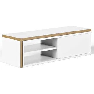 TEMAHOME, Move TV Tisch, 110x35x31 cm, weiß/multiplex