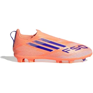 F50 League Laceless FG/MG Beam Orange / Lucid Blue / Cloud White 28,5