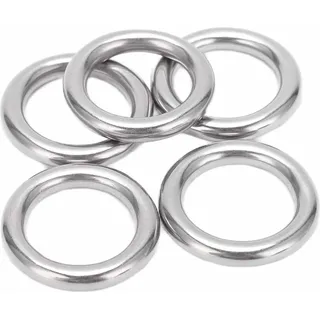 5 -pcs -Bootsrunde Ringe Edelstahl 304 nahtlos geschweißt o Typ Hanging Ring für Hängematte Yoga6 x 25 mm