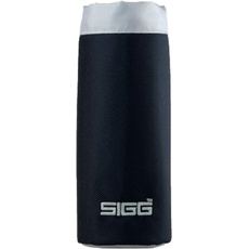 SIGG Nylon Pouch Black WMB, modische Schutzhülle für jede SIGG Trinkflasche mit Weithals, handliche Flaschentasche aus Nylon