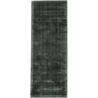 carpetfine Ava Teppichläufer 80 x 300 cm Dunkelgrün