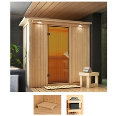 Bild von Sauna »Vada«, (Set), ohne Ofen beige