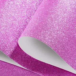FunStick Glitzer Tapete Lila Dicke Glitzerfolie Selbstklebend Möbel Dekorfolie 40CM X 2M Vinyl Klebefolie Lila Selbstklebende Folie Für Möbel Kinder Aufkleber Wandfarbe Papier zum Basteln Plotterfolie
