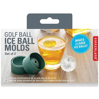 Kikkerland Golf Ball Ice Ball Molds, Eisherstellung, Grün