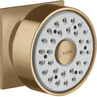 Hansgrohe Seitenbrause 1 jet Rosette eckig, 28469140, Farbe: brushed bronze