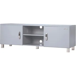 Phoenix Miami Lowboard 160 x 52,5 cm Grau Holz/Kunststoff/Metall