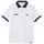 Kurzarm-poloshirt Weiß/Navy L
