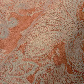 A.S. Création Metropolitan Stories Travel Styles Vliestapete Damask (Orange/Blau, Ornament, 10,05 x 0,53 m)