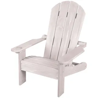 roba Outdoorstuhl Deck Chair Gartenstuhl 51 x 51 x 60 cm grau