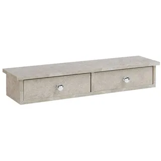 [en.casa] Wandregal Geeste 60 x 15 x 10 cm Grau