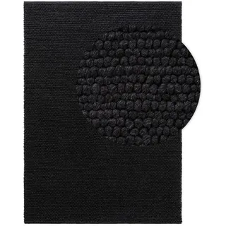 benuta Pure Wollteppich Beads Anthrazit 160x230 cm , Textil , Beton Optik , Rechteckig , 160x230 cm , pflegeleicht , Teppiche und Böden, Teppiche, Schafwollteppiche