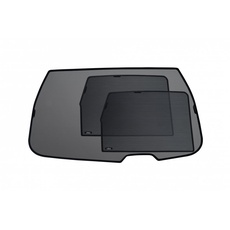 Q5 Crossover 5 (2008 - 2015) Sonnenschutz für die hinteren Fenster mit Heckscheibe der neusten Generation passgenau in polymerbeschichteten Spezialgewebe. Dunkle Ausführung für hinten mit 15% Lichtdurchlassigkeit. Sekundenschneller Ein-und Ausbau