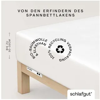 schlafgut Pure Baumwolle 180 x 200 - 200 x 220 cm full white