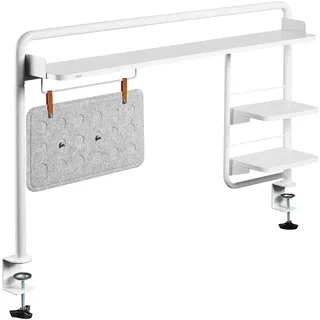Schreibtischablage (zum Klemmen) für Schreibtische mit min. 120cm Breite, mit magnetischem Memoboard