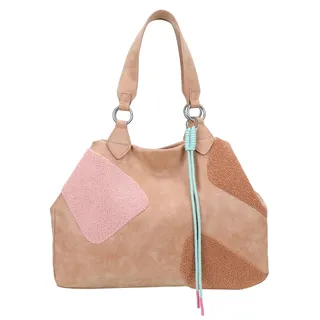 Fritzi aus Preußen Shopper Schultertasche Izzy Medium Limited Happy Flocked Soft Vintage taupe - Beige
