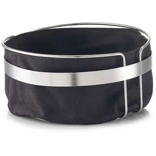 Zeller Brotkorb Metall/Baumwolle Schwarz